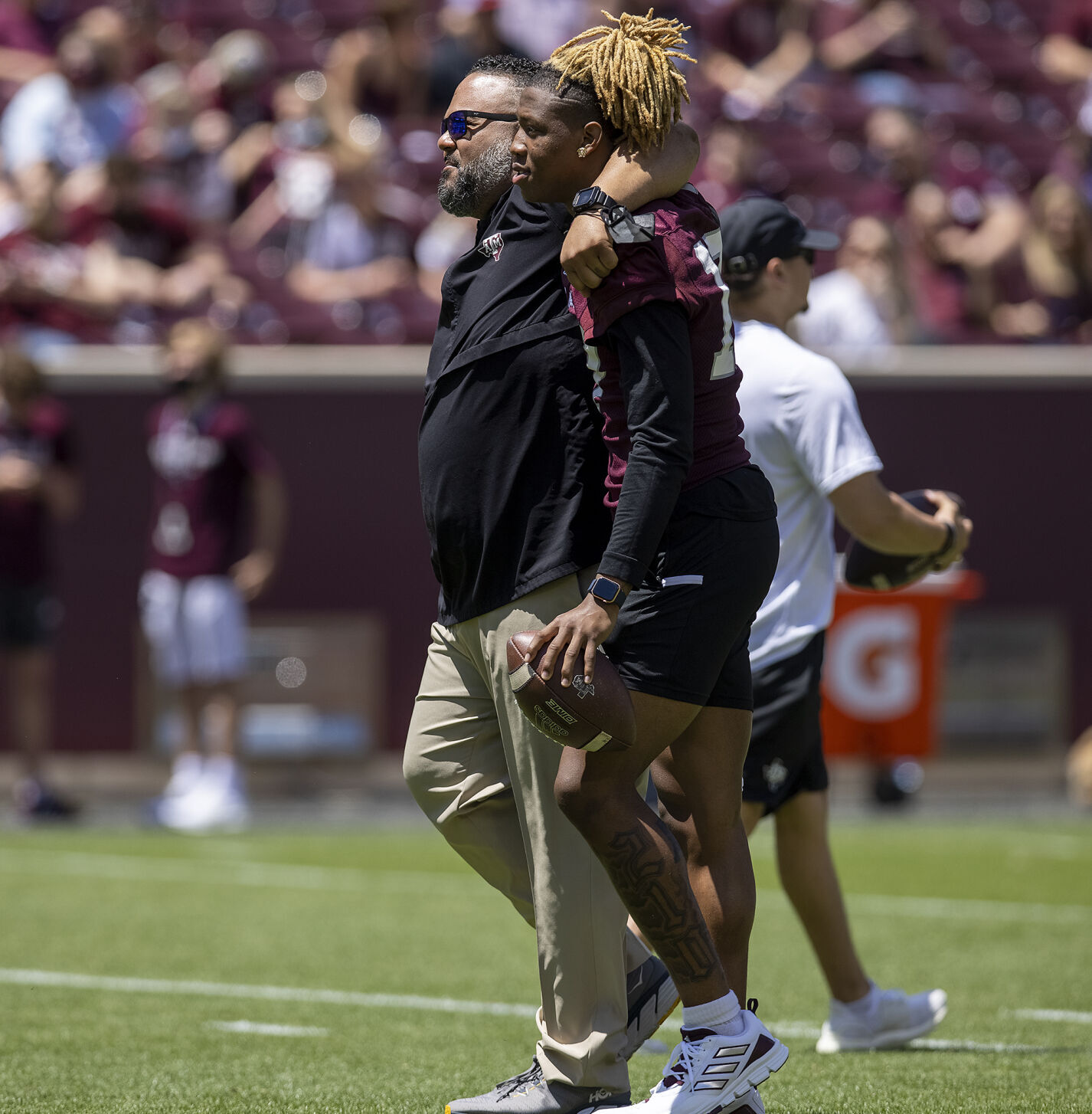 Maroon & White